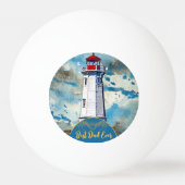 Mijn vader Mijn vuurtoren Beste Pap Ooit Vaderdag Pingpongbal (Voorkant)