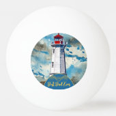 Mijn vader Mijn vuurtoren Beste Pap Ooit Vaderdag Pingpongbal (Achterkant)