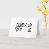 Mijn vader overleefde een hartaanval kaart (Gele Bloem)