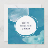 Mijn vader persoonlijke wenskaart kaart (Achterkant)