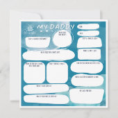 Mijn vader persoonlijke wenskaart kaart (Voorkant)