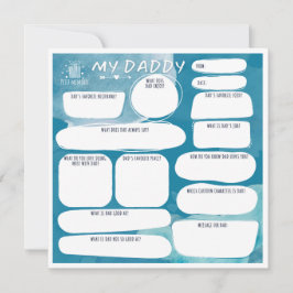 Mijn vader persoonlijke wenskaart kaart