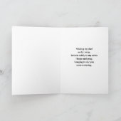 Mijn vader Pet en Rocking Stoel Schaduw Foto ontbr Kaart (Binnen)