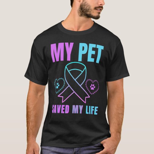 Mijn vader redde mijn leven Zelfmoordpreventie Emo T-shirt (Voorkant)