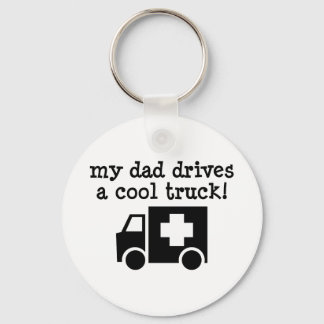 Mijn vader rijdt een coole vrachtwagen sleutelhanger