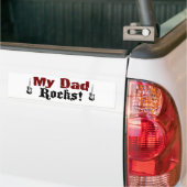 Mijn vader Rocks Bumpersticker (Op Truck)