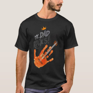 Mijn vader Rocks Handprint Craft Fathers Day T-shirt