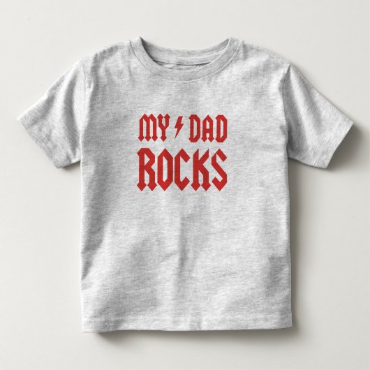 Mijn vader Rocks Kinder Shirts (Voorkant)