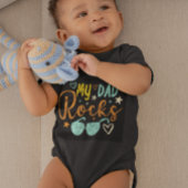Mijn vader Rocks  Retro Cute Romper
