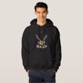 Mijn vader Rocks Rock en Roll Electronic Rock Guit Hoodie (Voorkant volledig)