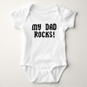 Mijn vader Rocks Romper (Voorkant)