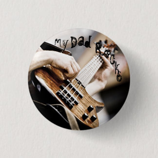 Mijn vader Rocks Ronde Button 3,2 Cm