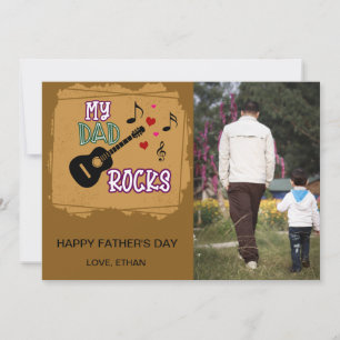 Mijn vader Rocks - Vaderdag-fotokaart Kaart