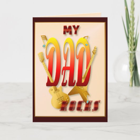 Mijn vader rockt! Kaart (Voorkant)