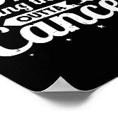 Mijn vader schopt de troep uit de longkanker poster (Hoek)