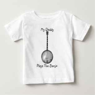 Mijn vader, speelt het Banjo Baby Shirt