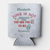 Mijn vader van je zout-liefde personaliseert blikjeskoeler (Voorkant)