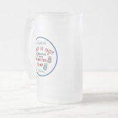 Mijn vader van je zout-liefde personaliseert matglas bierpul (Voorkant links)