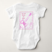 Mijn vader vecht voor de rechter Gavel Baby Bodysu Romper (Achterkant)