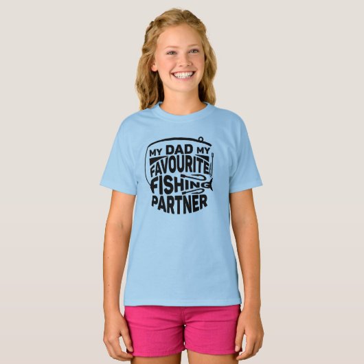 MIJN VADER VIST PARTNER. T-SHIRT (Voorkant volledig)