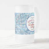 Mijn vader voor je zout-liefde matglas bierpul (Voorkant rechts)