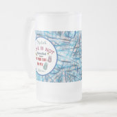 Mijn vader voor je zout-liefde matglas bierpul (Voorkant links)