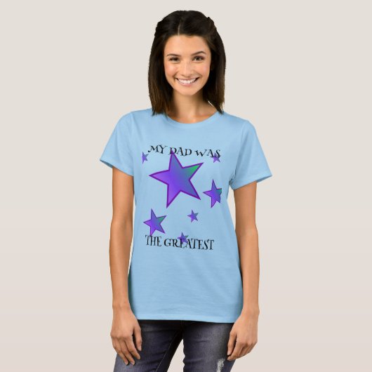 MIJN VADER WAS DE GROOTSTE BASIC T-SHIRT (Voorkant volledig)