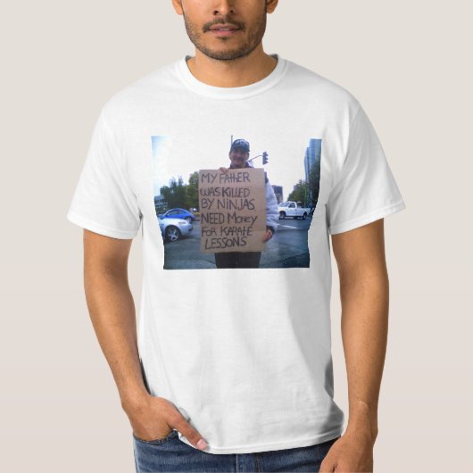 Mijn vader werd vermoord door ninjas... t-shirt (Voorkant)