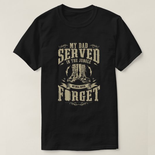 Mijn vader zat in het Oerwoud Vietnam Veteran Son  T-shirt (Design voorkant)