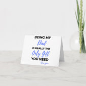 Mijn vader zijn is echt het enige cadeau bl feestdagen kaart (Voorkant)