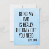 Mijn vader zijn is echt het enige cadeau dat je no bedankkaart (Voorkant)