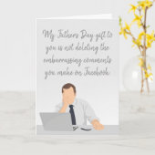 Mijn Vaderdag cadeau aan jou Kaart (Gele Bloem)