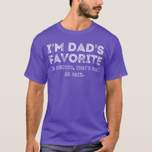 Mijn vaders favorietehoeden Wat hij zei Grappig Gr T-shirt