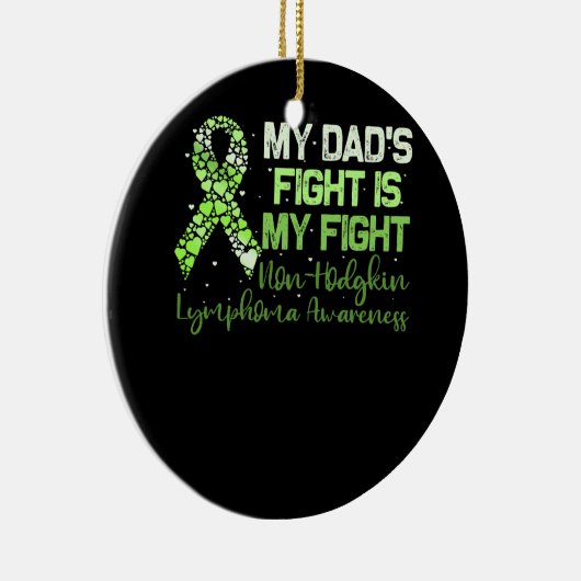 Mijn vaders gevecht is mijn gevecht tegen non-Hodg Keramisch Ornament (Rechts)