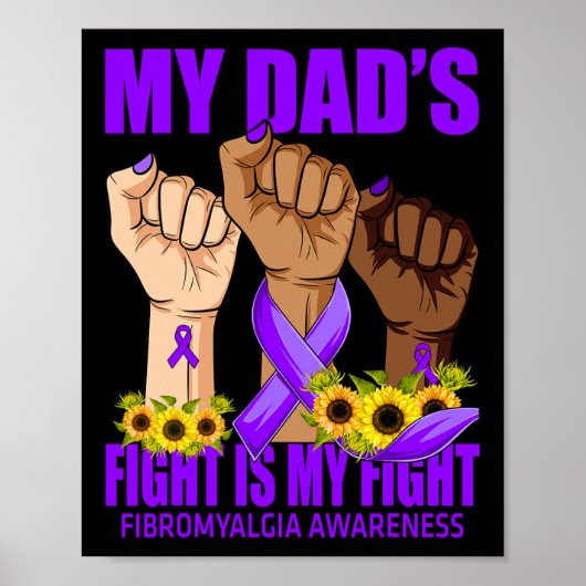 Mijn vaders gevecht is mijn strijd tegen fibromyal poster (Voorkant)