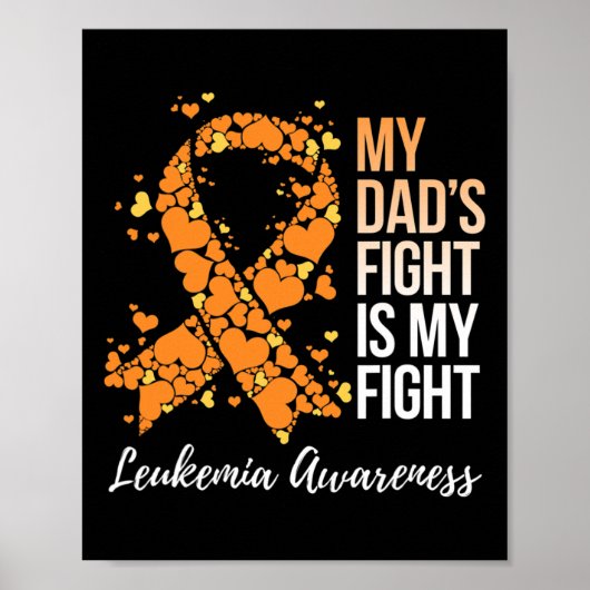 Mijn vaders gevecht is mijn strijd tegen leukemie poster (Voorkant)