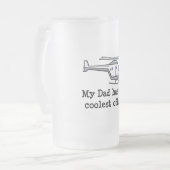 Mijn vaders helikopter matglas bierpul (Voorkant links)