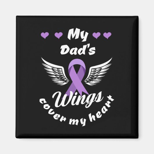 Mijn vaders Hoesje mijn hartoverdosis bewustzijn Magneet (Voorkant)