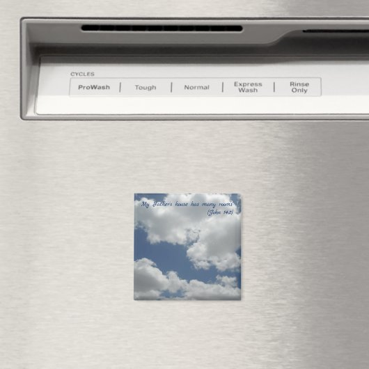 Mijn Vader's huis heeft veel kamers Bijbelvers Magneet (Insitu (Vaatwasser))