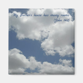 Mijn Vader's huis heeft veel kamers Bijbelvers Magneet