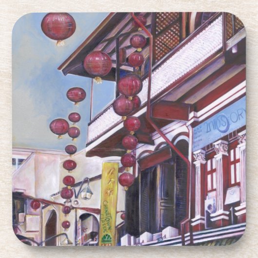 Mijn vader's Rising Dragon, Singapore Bier Onderzetter (Voorkant)