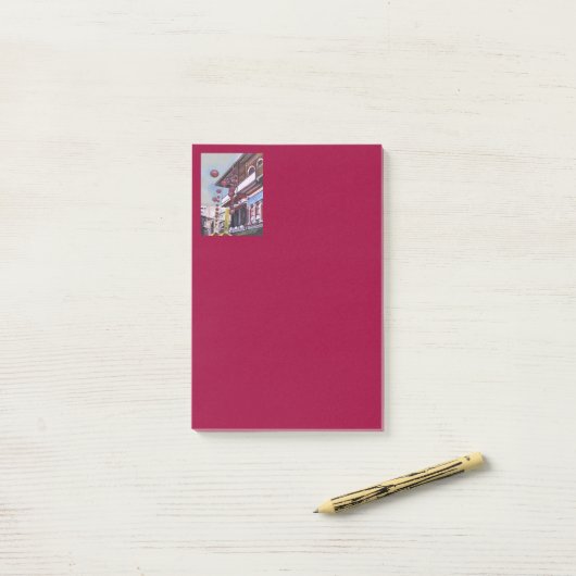 Mijn vader's Rising Dragon, Singapore Post-it® Notes (Op bureau)