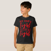 Mijn vaders strijd is mijn strijd: bewustwording b t-shirt (Voorkant volledig)