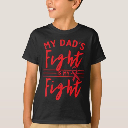 Mijn vaders strijd is mijn strijd: bewustwording b t-shirt (Voorkant)