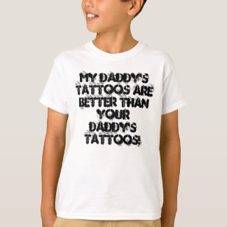 Mijn vaders tattoos kinder T-shirt. T-shirt
