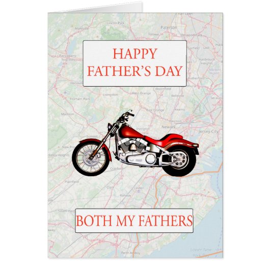 Mijn vaders Vaderdag Map en Motorbike (Voorkant)