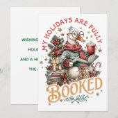 Mijn vakantie is helemaal volgeboekt feestdagenkaart (Voorkant / Achterkant)