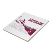 Mijn vakantie is je ergste nachtmerrie tegeltje (Zijkant)