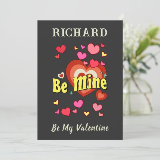 Mijn valentijn aangepaste Valentijnsdag Kaart (Staand voorkant)