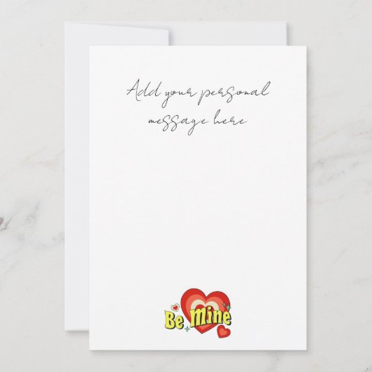 Mijn valentijn aangepaste Valentijnsdag Kaart (Achterkant)